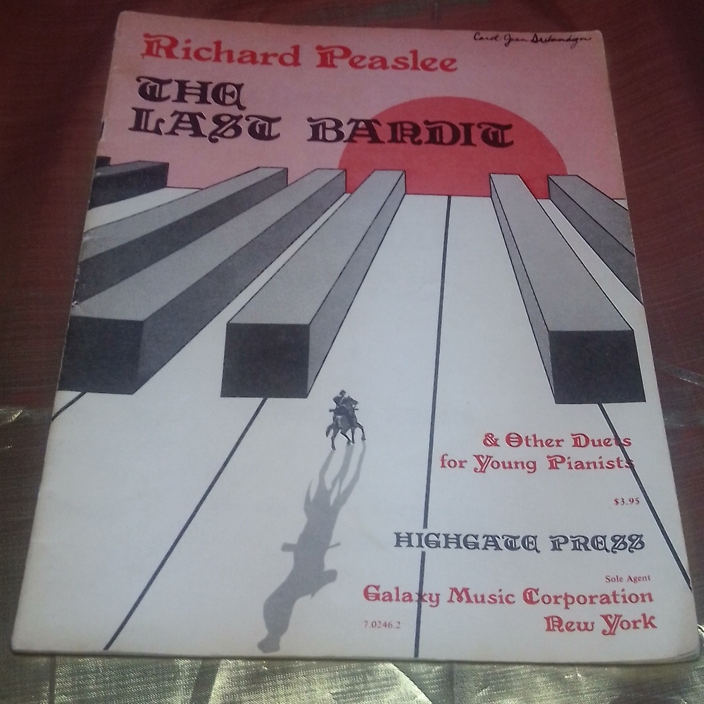 Vgt THE LAST BANDIT 1980 sheet music